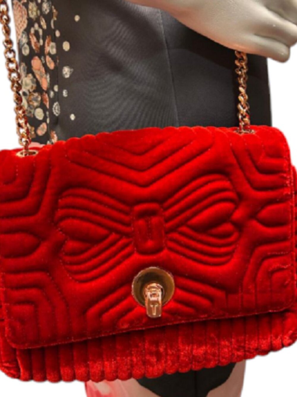 Rachila, Quilted Velvet Cross Body Bag by Ted Baker - Picture 3 of 3